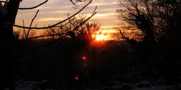 Série couchers et levers de soleil